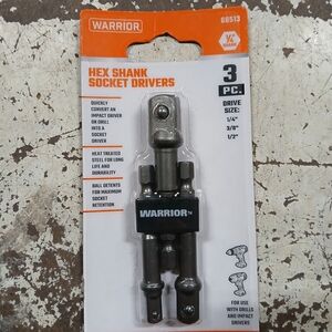 Hex Shank Socket Drivers - 3 Piece Set